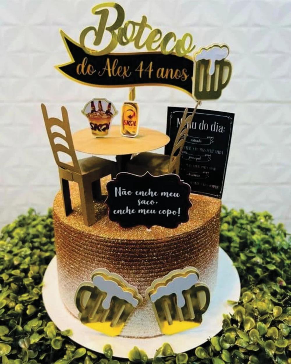 Topo de Bolo Boteco Arquivo de Corte