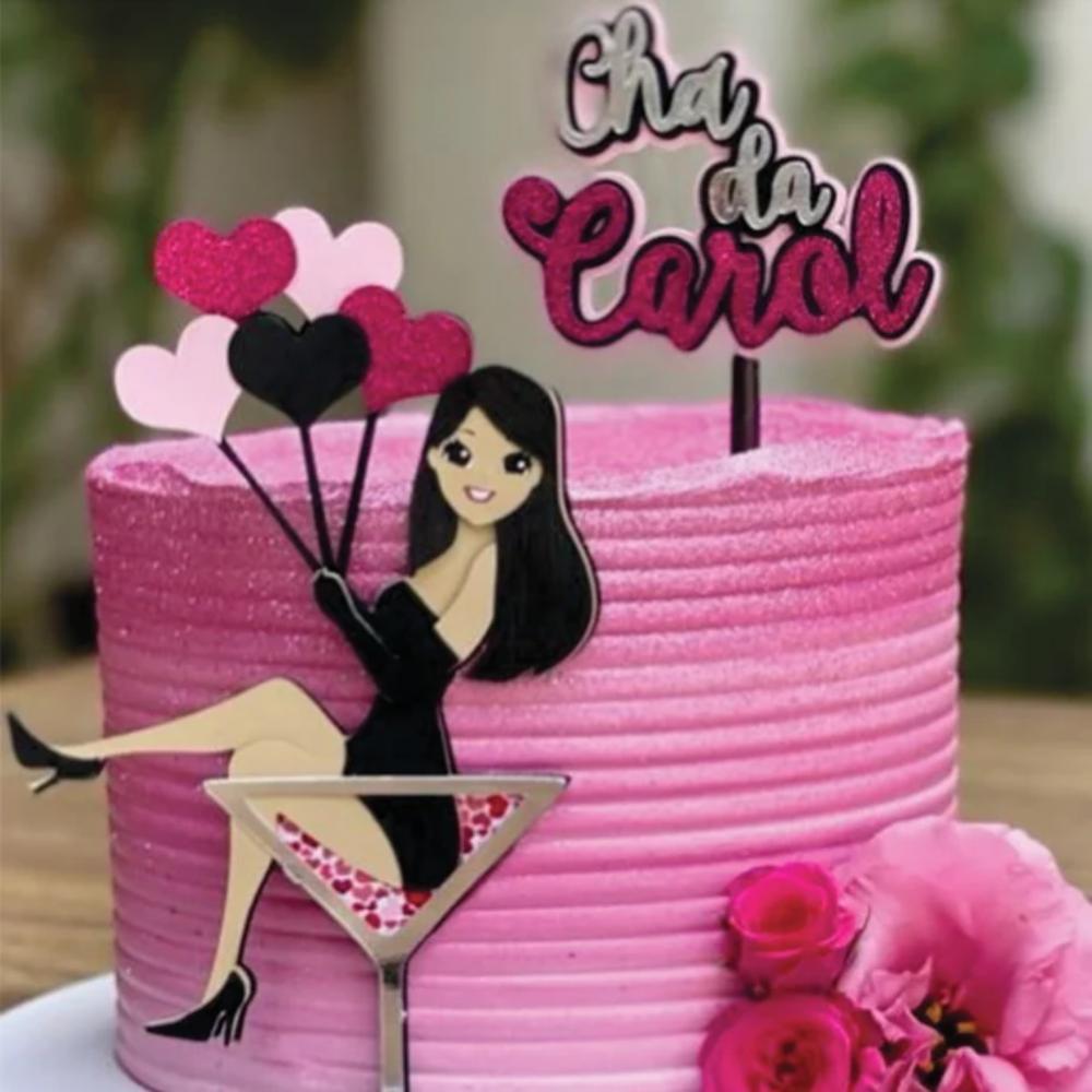 Topo de bolo chá de Lingerie