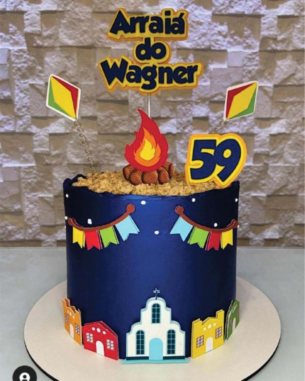 Topo de bolo junino Fogueira arquivo de corte