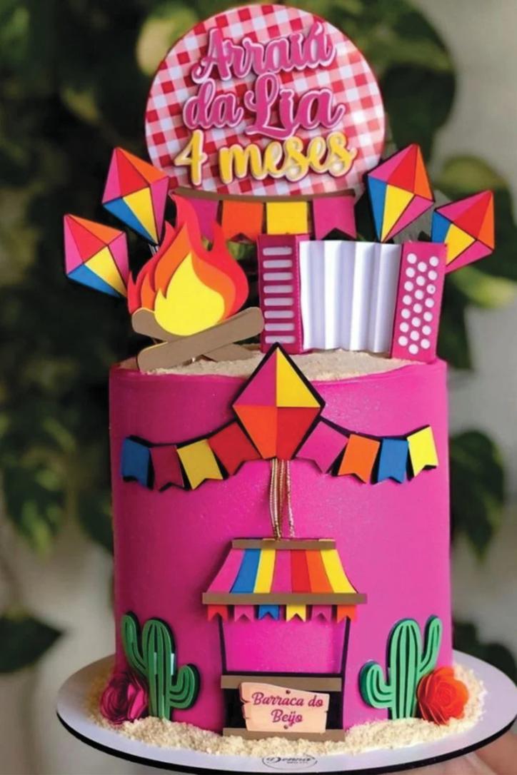 Topo de bolo junino Fogueira arquivo de corte