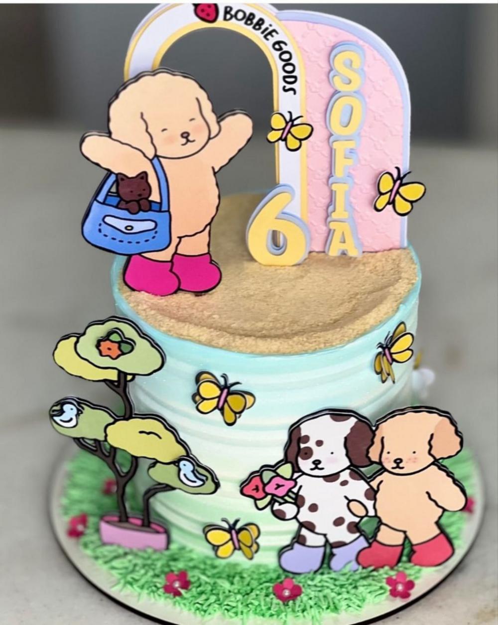 Topo de bolo Bobbie Goods Arquivo de corte