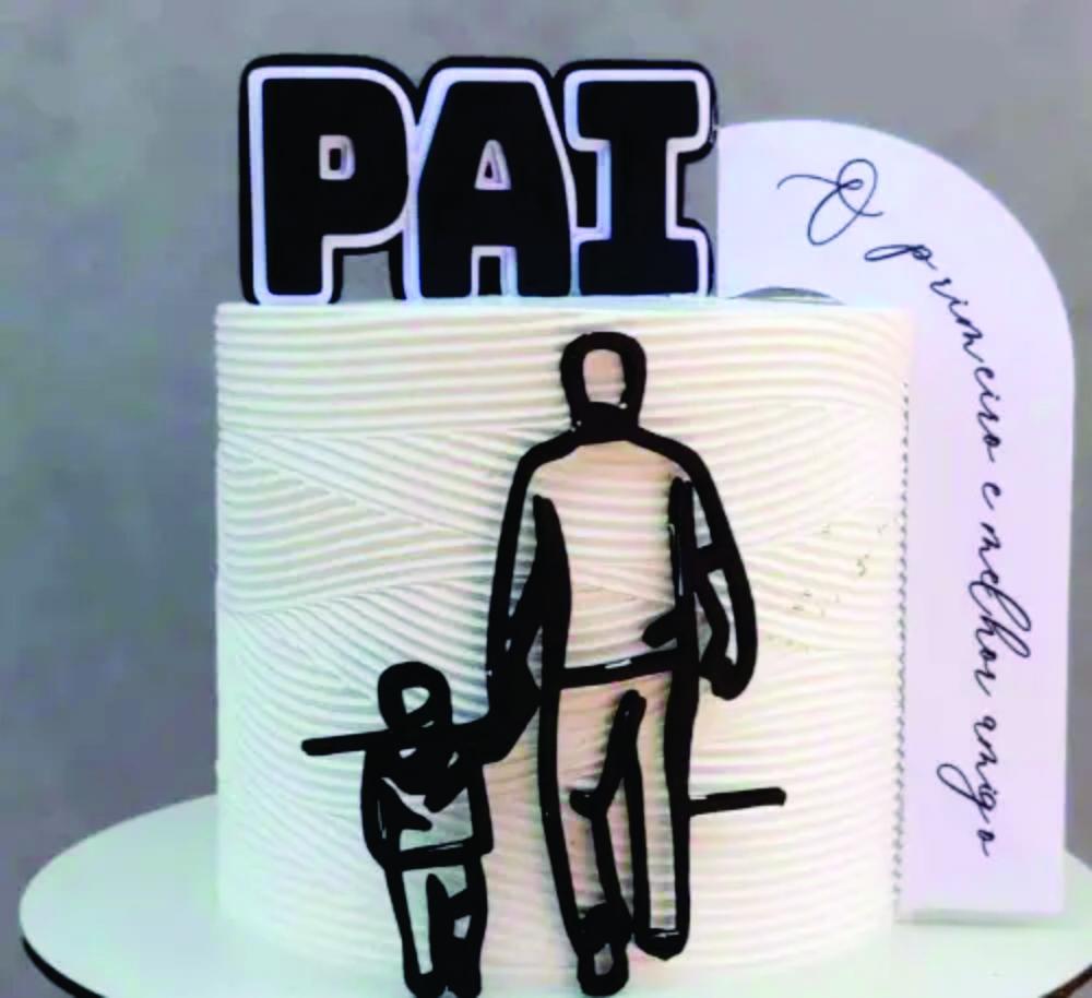 Arquivo de Corte Topo de Bolo Dia Dos Pais