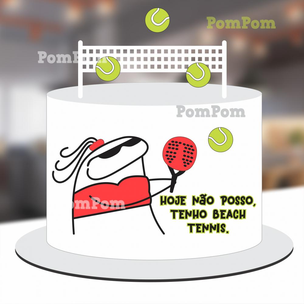 Arquivo de Corte Topo de Bolo Beach Tennis  Flork