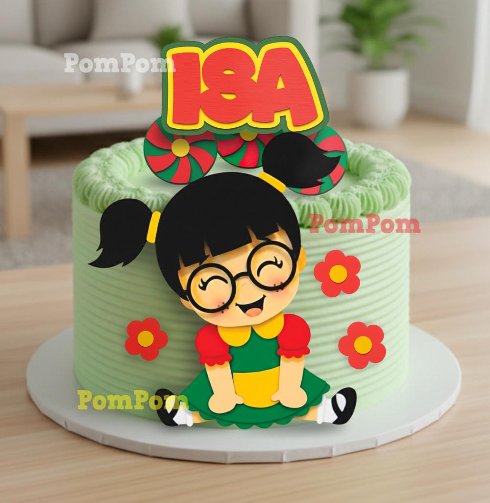 Topo de Bolo Chiquinha Arquivo silhouette