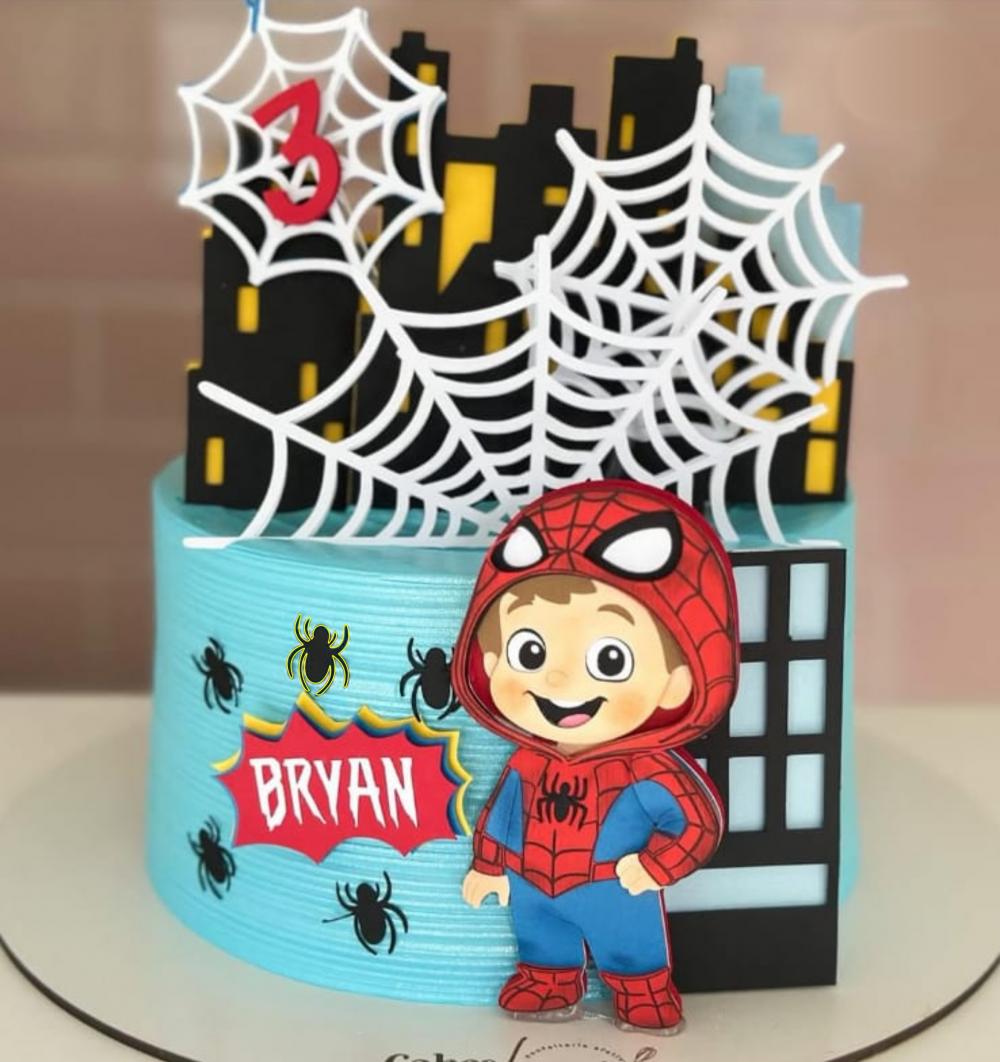 Topo de Bolo Homem Aranha