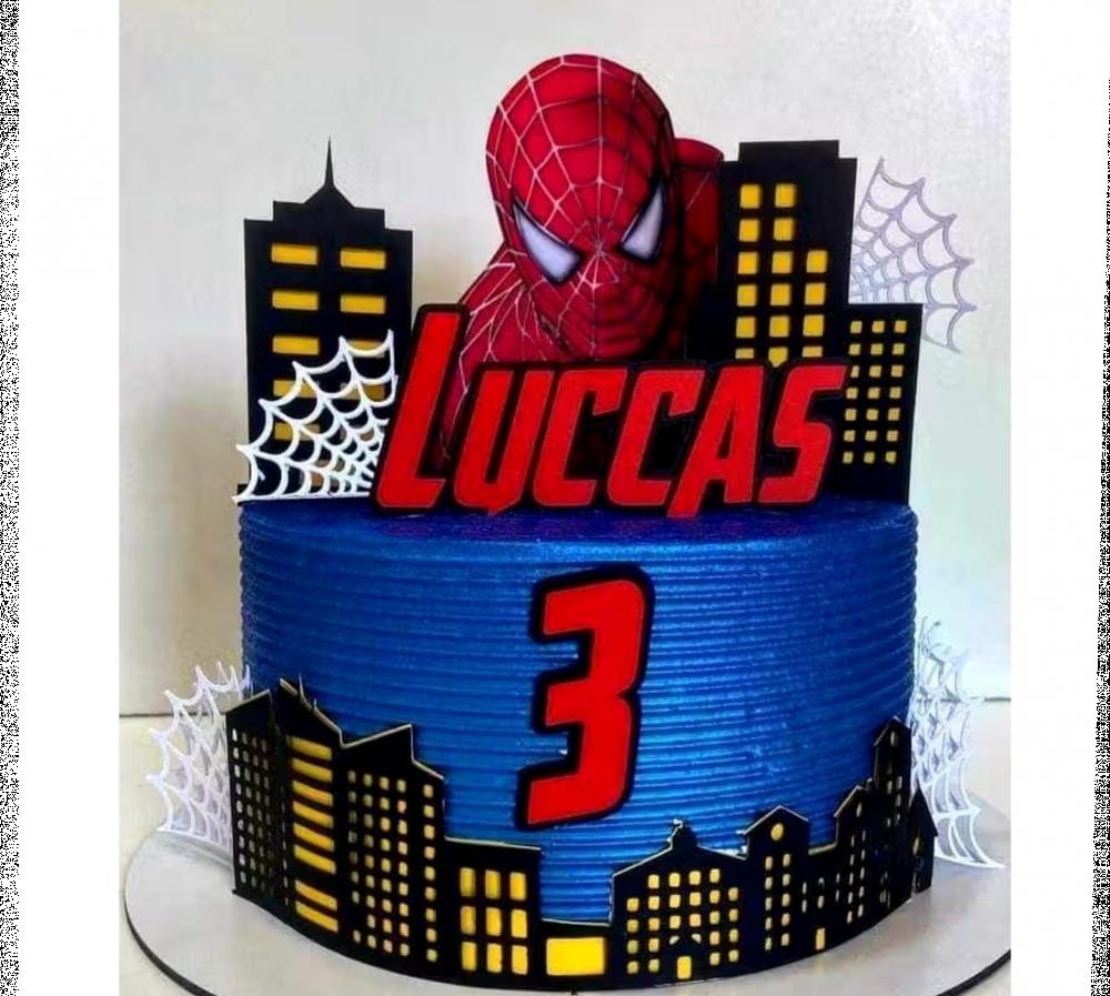 Topo de Bolo Homem Aranha Baby Arquivo Silhouette Studio