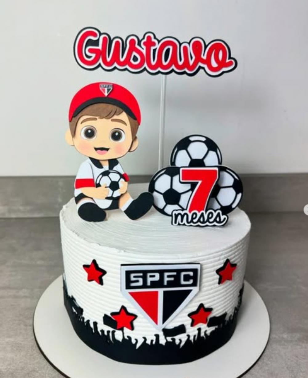 Topo de Bolo Futebol Menino Arquivo de Corte Silhouette