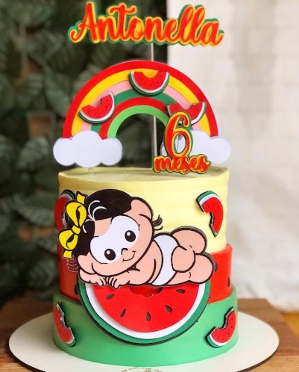 Topo de Bolo Magali Arquivo de Corte Silhouette