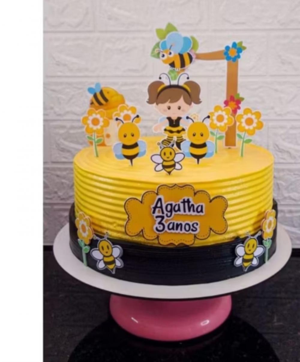 Topo de Bolo Abelhinha