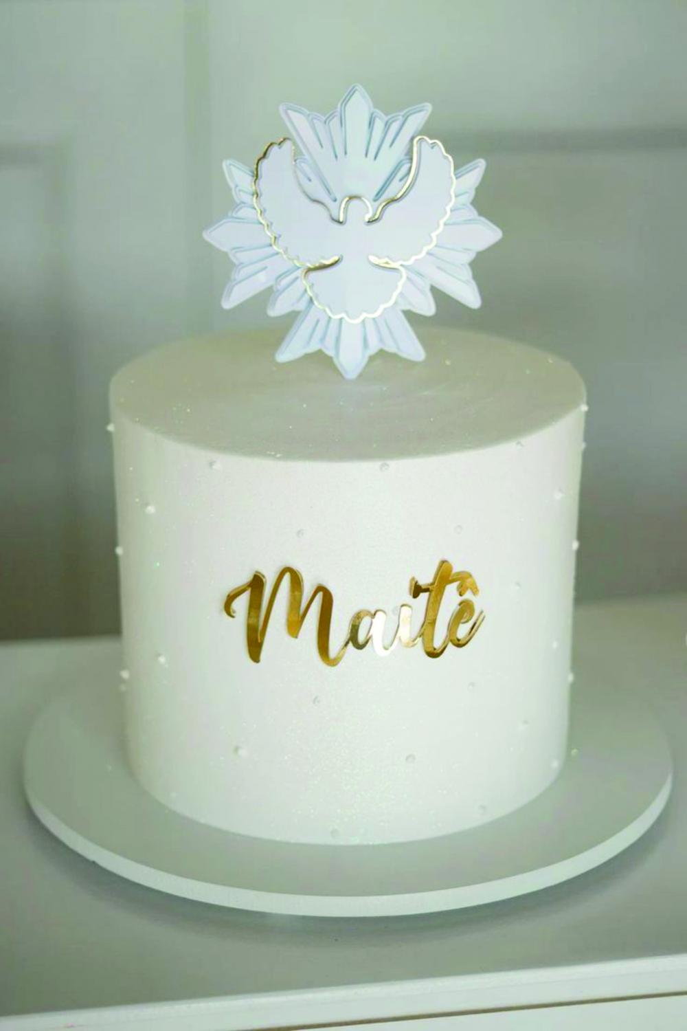 topo de bolo divino espirito santo crisma