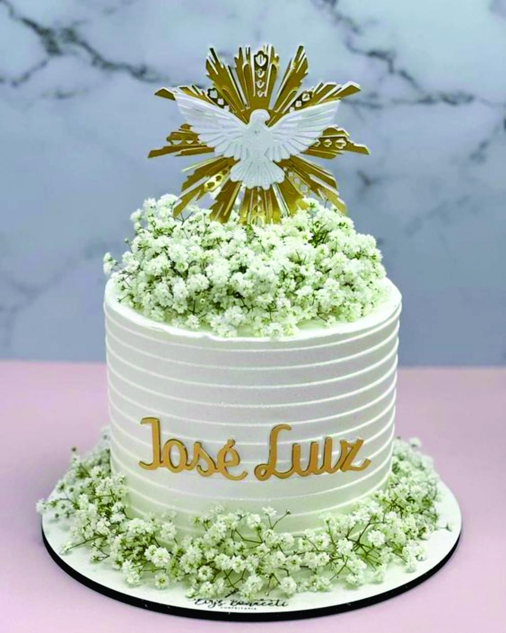 topo de bolo divino espirito santo crisma