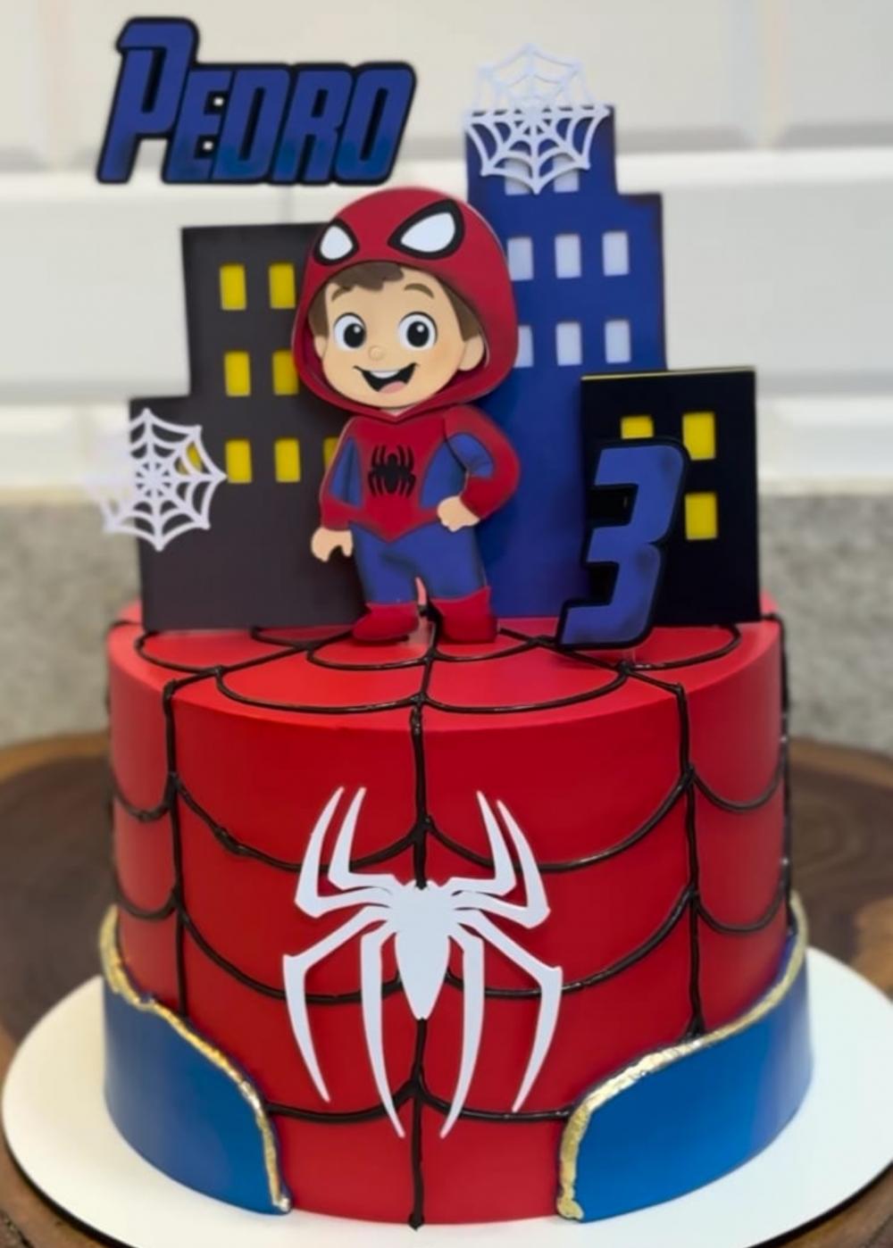 Topo de Bolo Homem Aranha