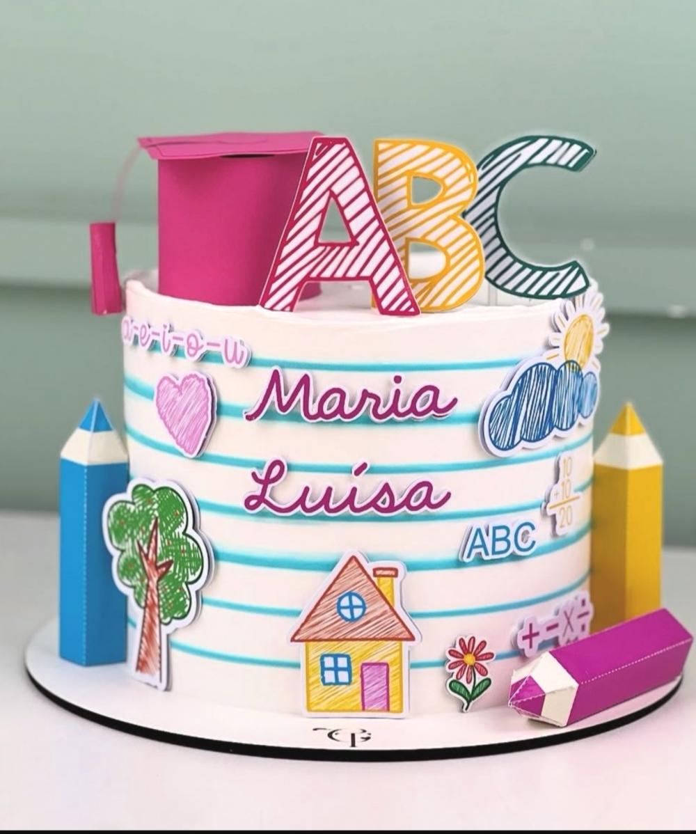 Arquivo de Corte Topo de Bolo Formatura ABC