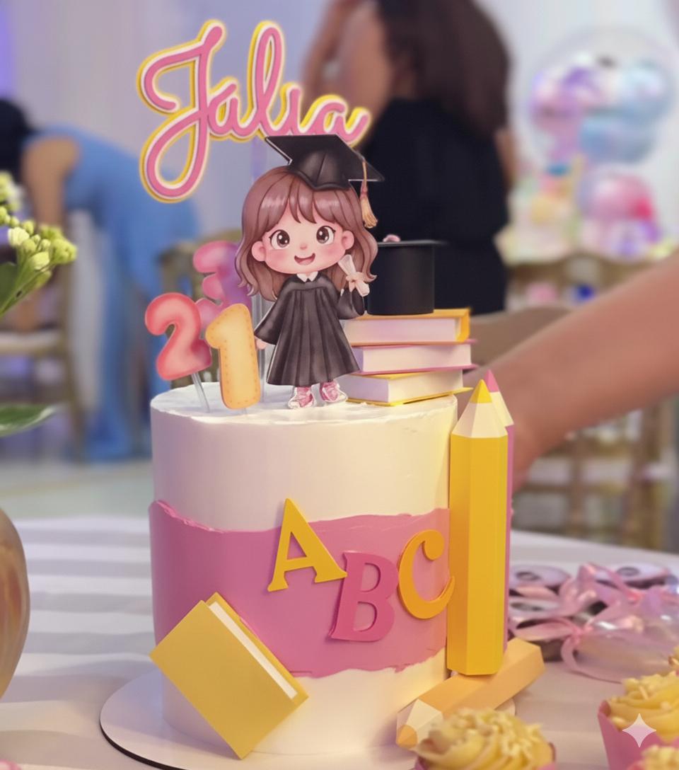 Arquivo de Corte Topo de Bolo Formatura ABC