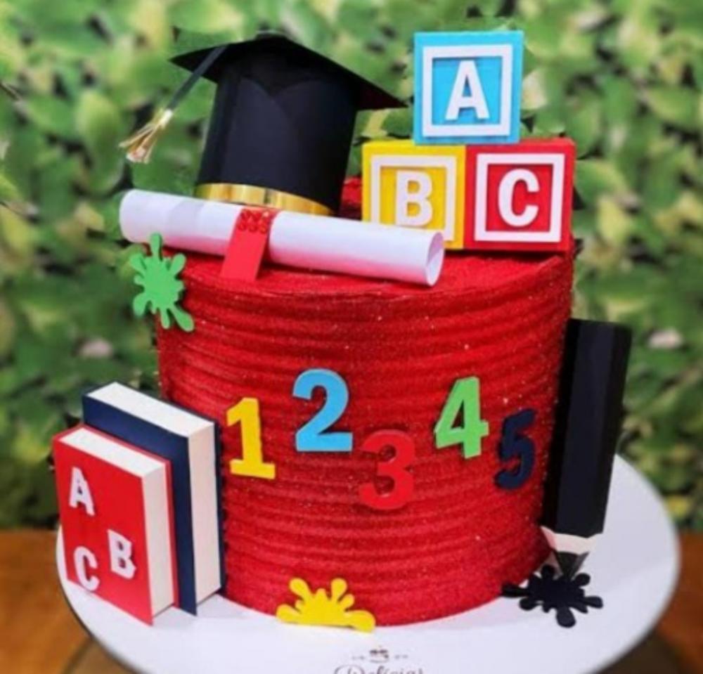 Arquivo de Corte Topo de Bolo Formatura ABC