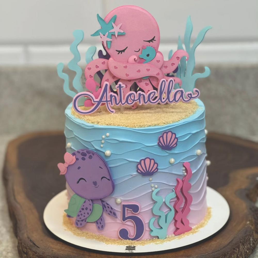 Arquivo de Corte Topo de Bolo Fundo do Mar