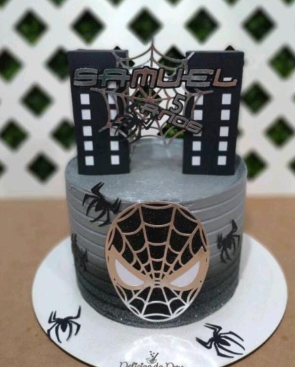 Topo de Bolo Homem Aranha Baby Arquivo Silhouette Studio