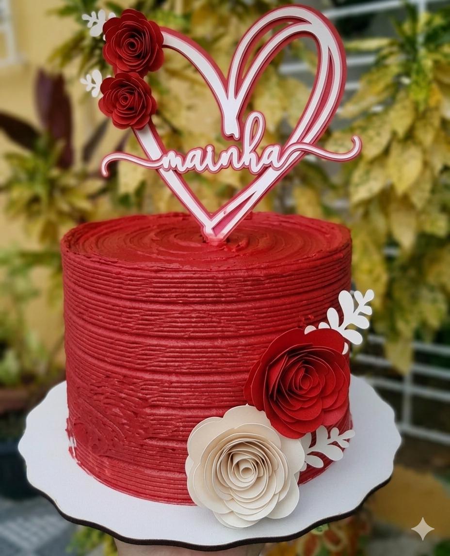 Topo de Bolo Dias Das Mães