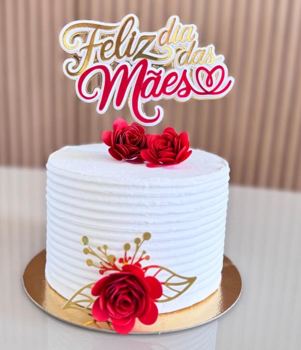 topo de bolo feliz dia das mães