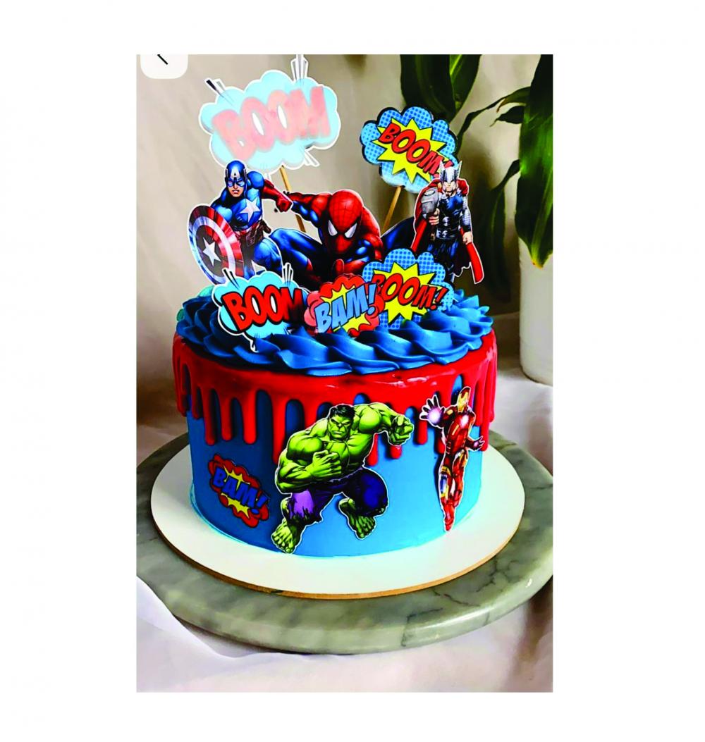 Topo de Bolo Vingadores