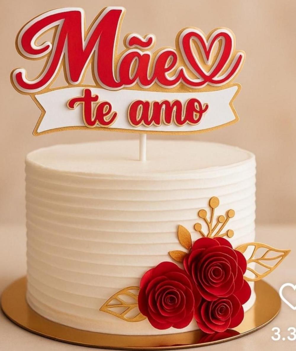 Topo de Bolo Dias Das Mães
