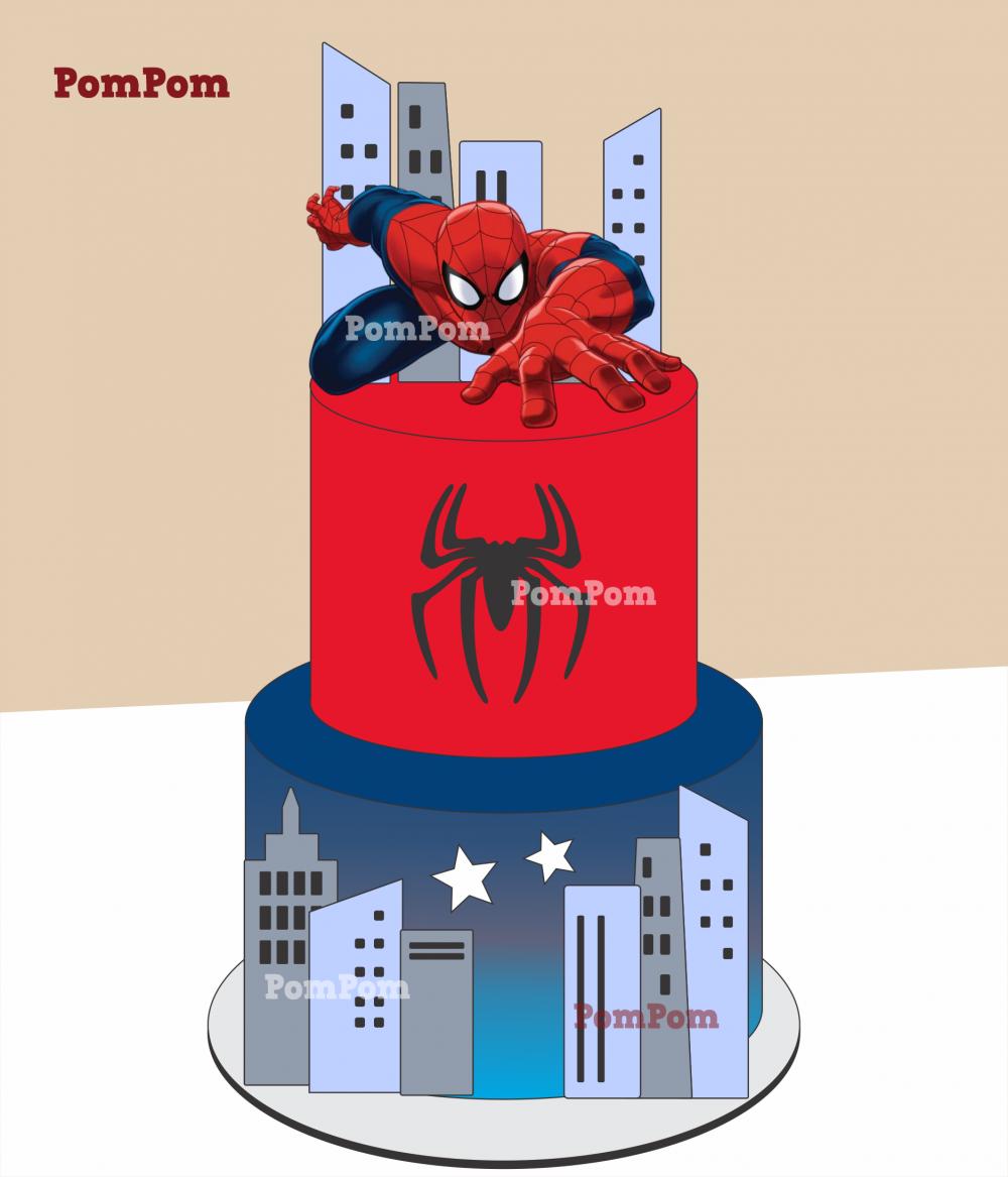 Topo de Bolo Homem Aranha