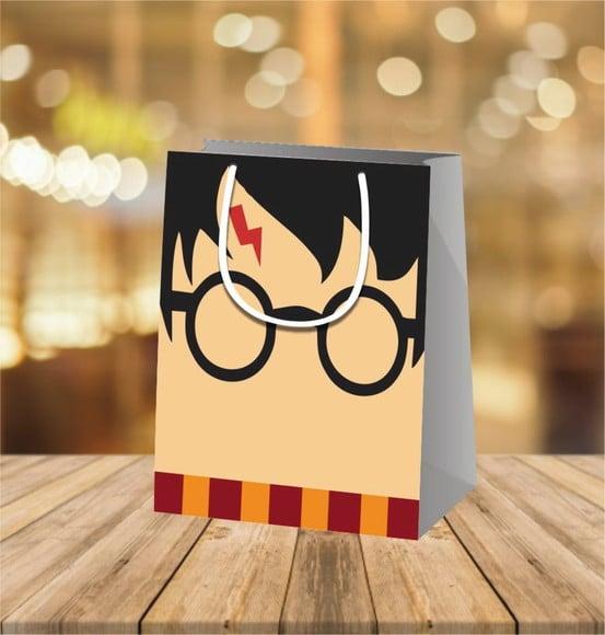 Arte para Sacola Harry Potter-arquivo de Corte