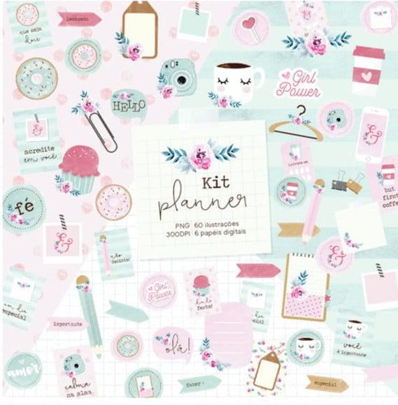 Kit digital craft kit planner candy