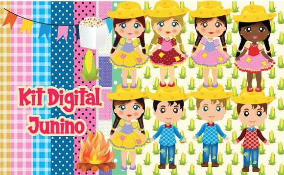 Kit Digital Junino Caipiras