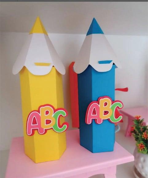 Lápis Abc Arquivo de Corte