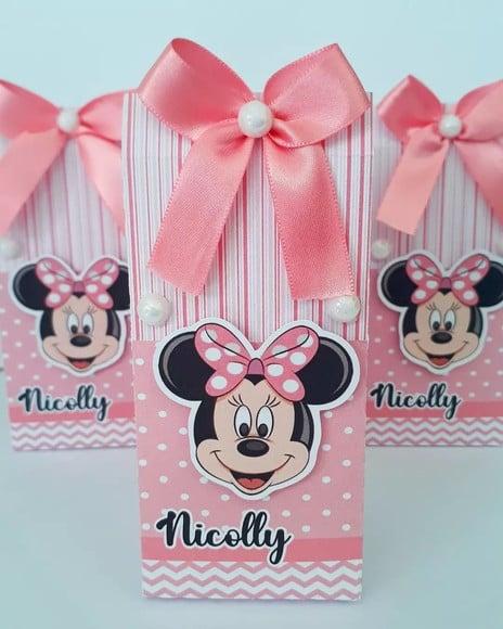 LEMBRANCINHA MINNIE ROSA-MIMOS PERSONALIZADOS