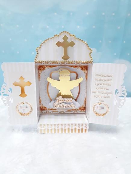 Personalizados Batismo dourado Arquivo de corte