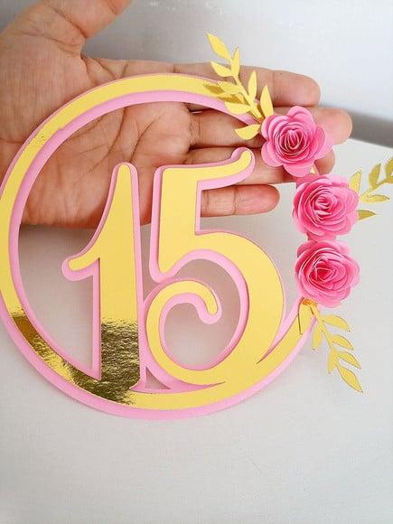Topo de Bolo 15 Anos