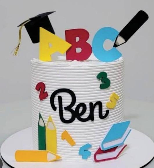 Topo de Bolo Abc Formatura