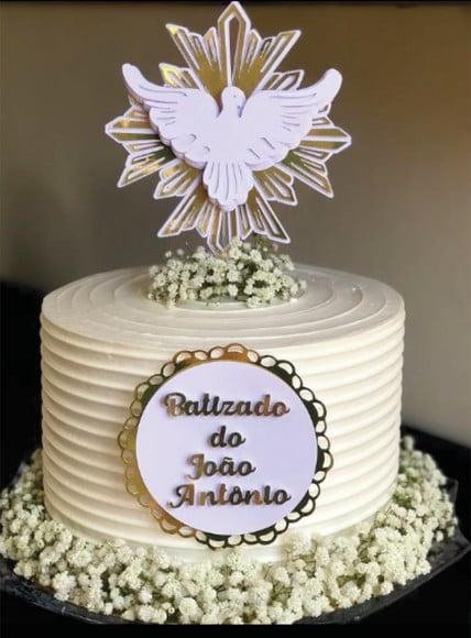 Topo de Bolo Batismo