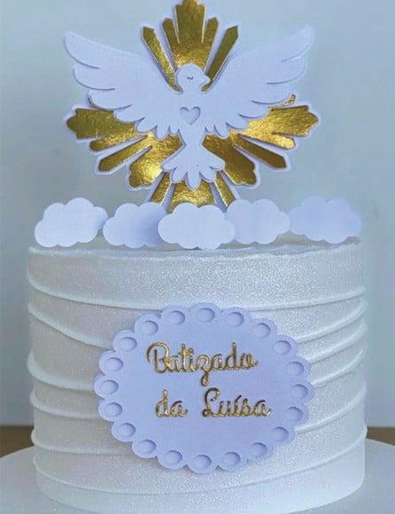 Topo de Bolo Batismo -arquivo Digital