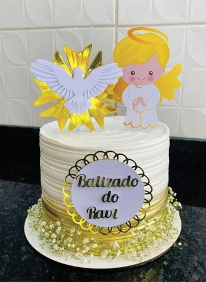 Topo de Bolo Batismo