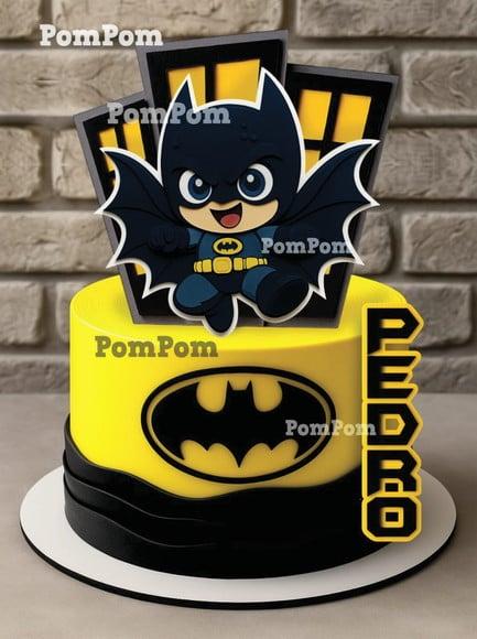 Topo de Bolo Batman Baby