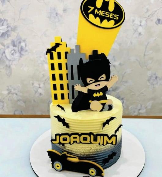 Topo de Bolo Batman Baby