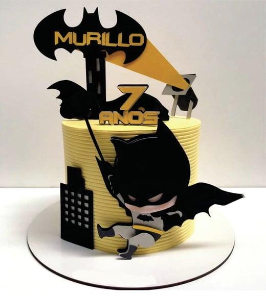 Topo de Bolo Batman Baby