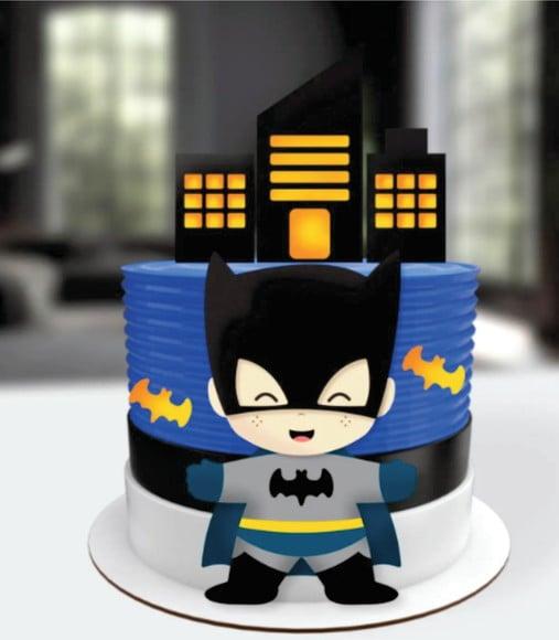 Topo de Bolo Batman Baby