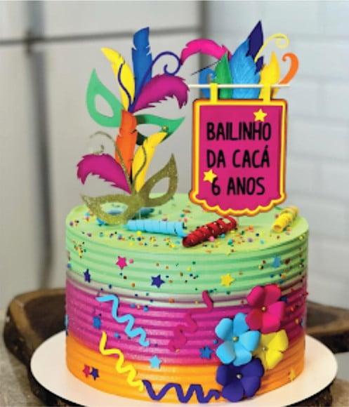 Topo de Bolo Bloquinho Bailinho