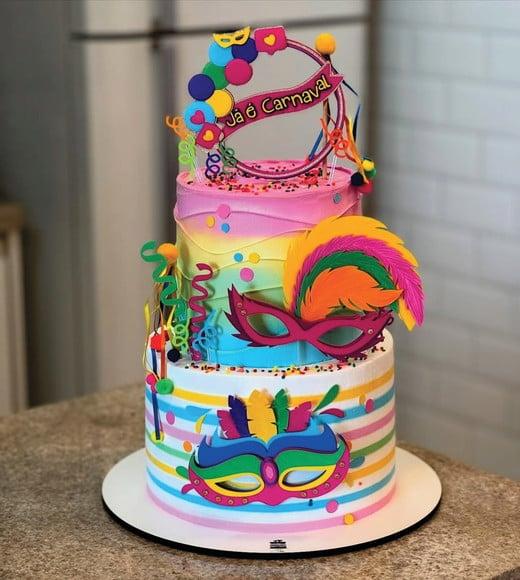 Topo de Bolo Bloquinho Carnaval
