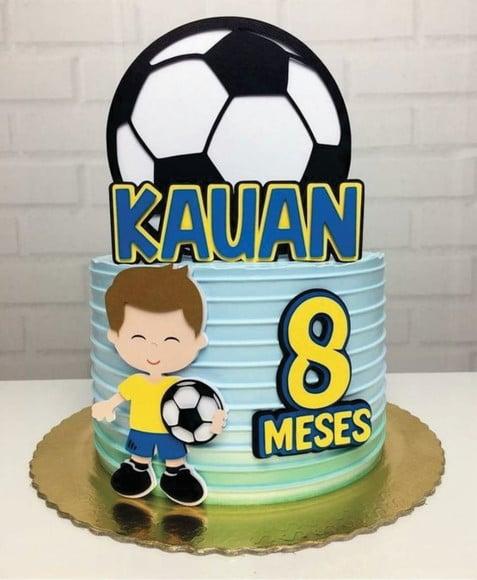 Topo de Bolo Brasil Copa Futebol Arquivo de Corte