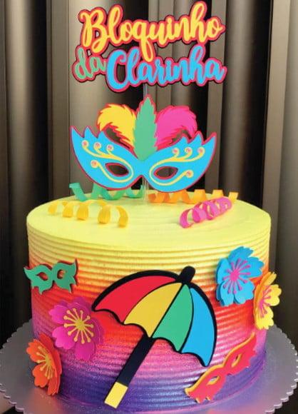 Topo de Bolo Carnaval Arquivo de Corte