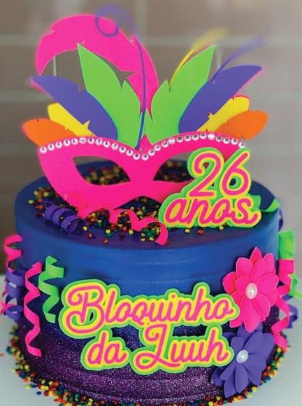 Topo de Bolo Carnaval Arquivo de Corte