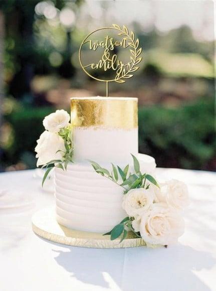 Topo de Bolo Casamento Circulo Arquivo de Corte