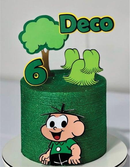 Topo de Bolo Cebolinha