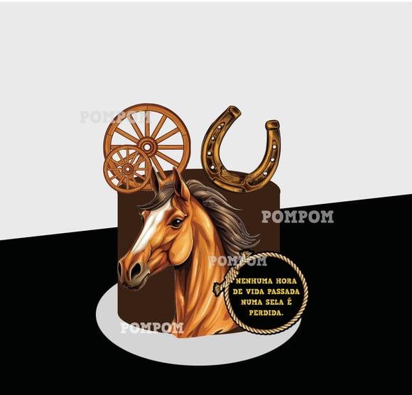 Topo de Bolo Cavalo Fazenda