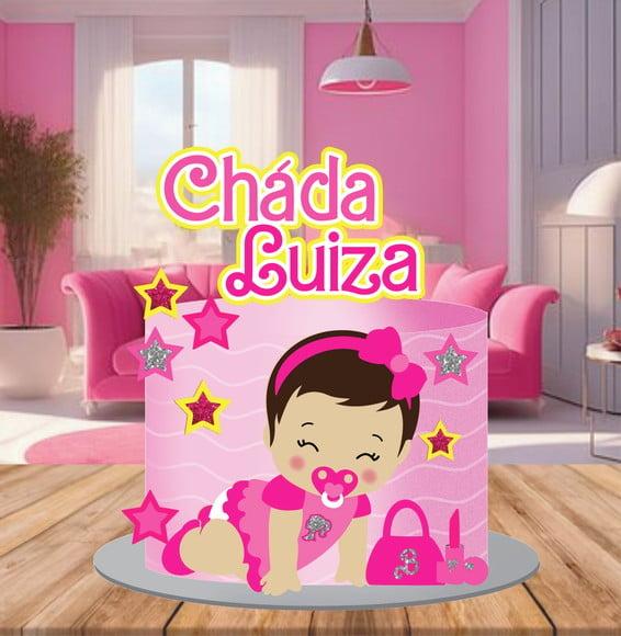 Topo de Bolo Chá de Bebe